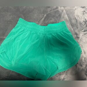 lululemon athletica Women’s Green Track that Short 3” Athletic Shorts